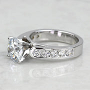 2.00 Ct Round Cut Lab Grown Diamond Engagement Ring Mapple Gems